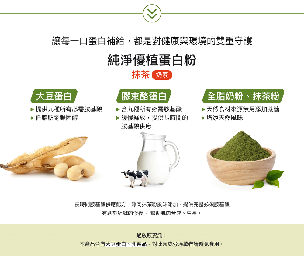 讓每一口蛋白補給,都是對健康與環境的雙重守護 讓每一口蛋白補給,都是對健康與環境的雙重守護