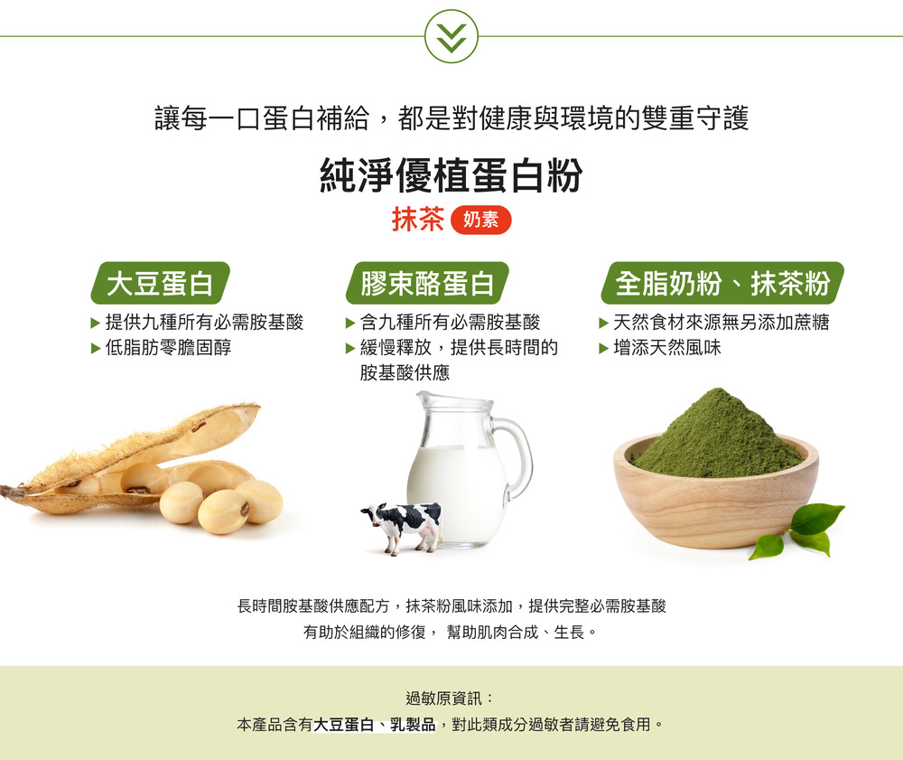 讓每一口蛋白補給,都是對健康與環境的雙重守護 讓每一口蛋白補給,都是對健康與環境的雙重守護